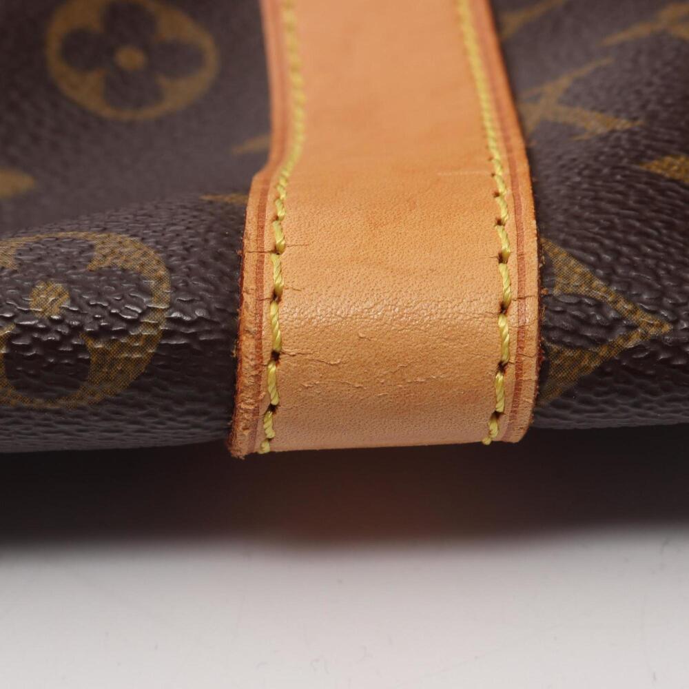 LOUIS VUITTON Authentic Brown Monogram Leather Keepall 55 Boston Bag - Picture 13 of 13